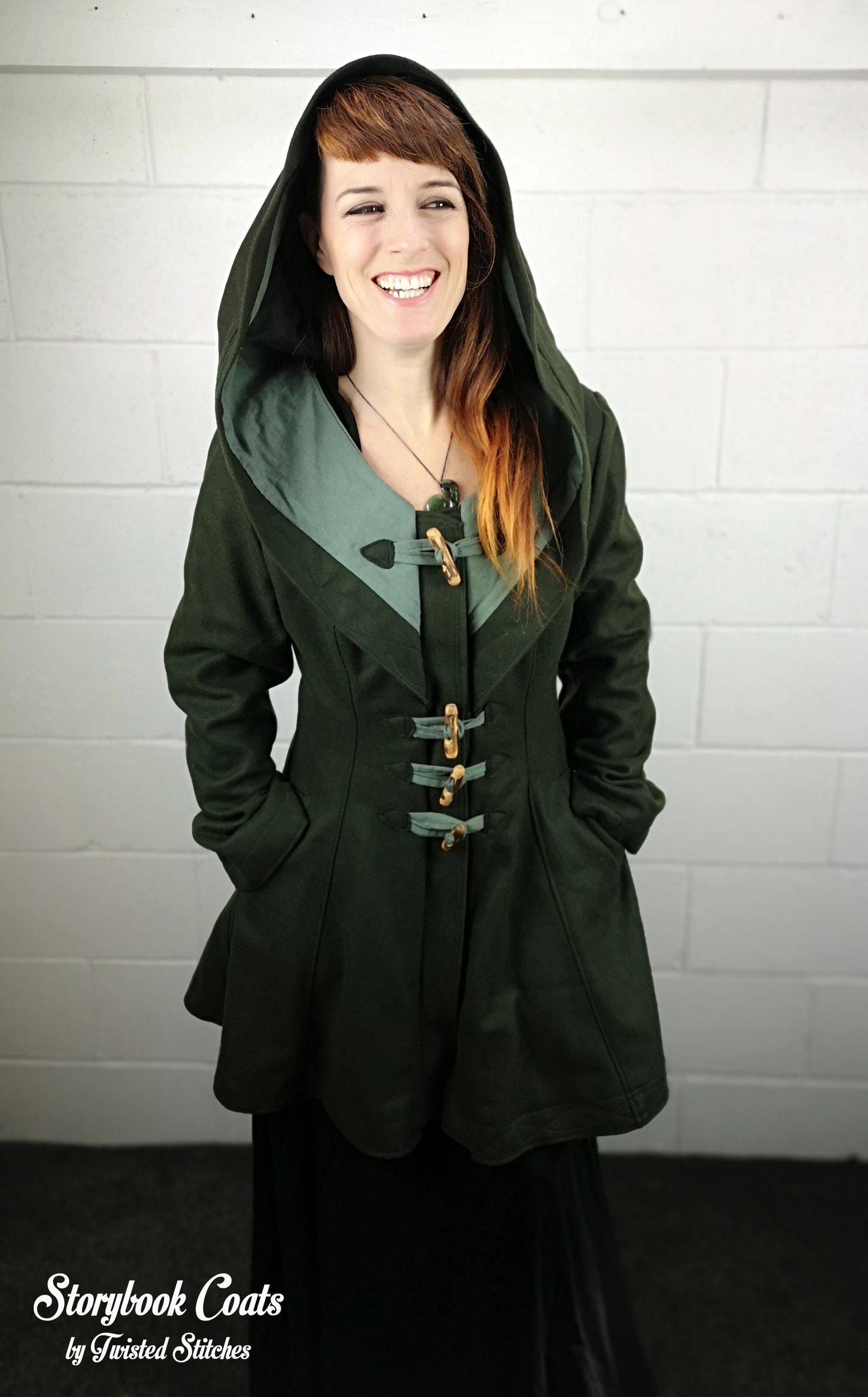 Storybook Coat - Deep Forest Green - Custom Fit
