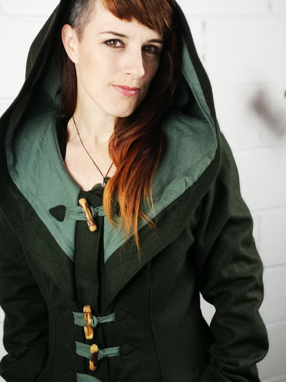 Storybook Coat - Deep Forest Green - Custom Fit